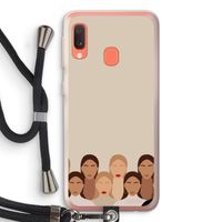 Girls girls girls: Samsung Galaxy A20e Transparant Hoesje met koord