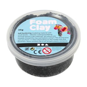 Foam Clay Zwart, 35gr.