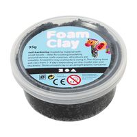 Creativ Company Foam Clay Boetseerklei 35 g Zwart 1 stuk(s) - thumbnail