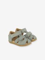 Pika SHOO POM sandalen met klittenband hemelsblauw