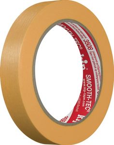 Kip Gladde crêpeband | glad | geel | lengte 50 m | breedte 18 mm | 12 stuks - 3508-18 3508-18