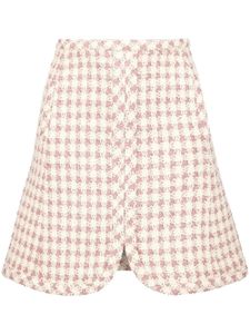 Giambattista Valli minijupe à carreaux - Rose