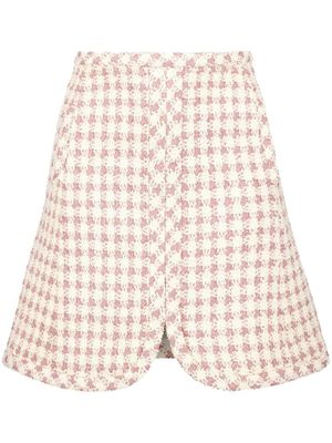 Giambattista Valli minijupe à carreaux - Rose