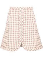 Giambattista Valli minijupe à carreaux - Rose