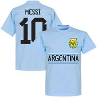 Argentinië Messi 10 Team T-Shirt