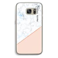 Marmer in stijl: Samsung Galaxy S7 Transparant Hoesje - thumbnail