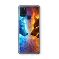 Fire & Ice: Samsung Galaxy A21s Transparant Hoesje Fire & Ice: Samsung Galaxy A21s Transparant Hoesje