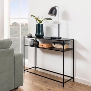Bendt Sidetable 'Lua' metaal 100cm, kleur Zwart