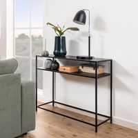 Bendt Sidetable Lua metaal 100cm - Zwart