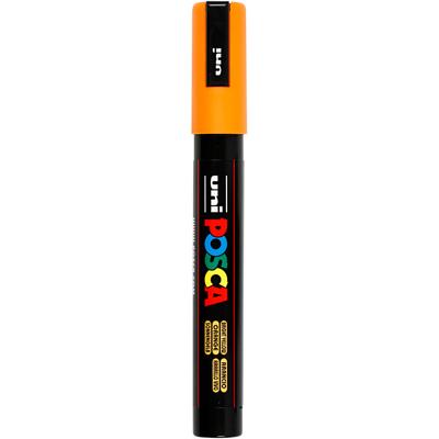 Uni-Posca Posca marker, afm pc-5m, lijndikte 2,5 mm, medium, oranje, 1 stuk