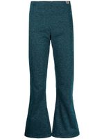 Maison MIHARA YASUHIRO pantalon évasé à effet métallisé - Bleu - thumbnail