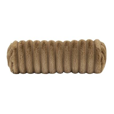 2e Halve Prijs Leen Bakker - Sierkussenrol Bouke - Taupe - 42xØ15 Cm - Polyester - Bruin#Taupe