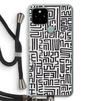 Moroccan Print: Pixel 5 Transparant Hoesje met koord