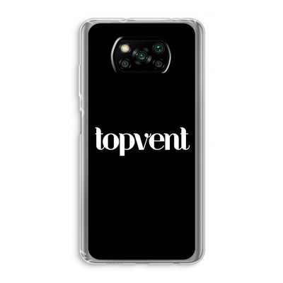 Topvent Zwart: Xiaomi Poco X3 Pro Transparant Hoesje