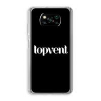 Topvent Zwart: Xiaomi Poco X3 Pro Transparant Hoesje