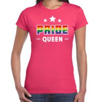 Gay Pride shirt - pride queen - regenboog - dames - roze