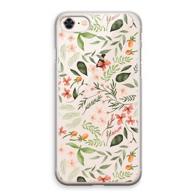 Sweet little flowers: iPhone 8 Transparant Hoesje