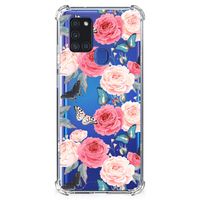 Samsung Galaxy A21s Case Butterfly Roses - thumbnail