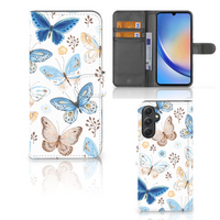 Telefoonhoesje met Pasjes voor Samsung Galaxy A24 4G Vlinder - thumbnail