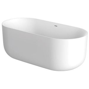 XenZ Vrijstaand Bad Mauro 180x84x64 cm Solid Surface Wit