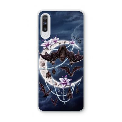 Vleermuizen Maan: Samsung Galaxy A70 Transparant Hoesje