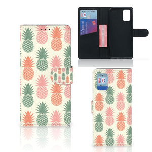 Samsung Galaxy A02s | M02s Book Cover Ananas