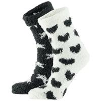 Apollo bedsokken / huissokken - dames - 2-pack - zwart/wit - one size - Slaapsokken - Slofsokken Apollo bedsokken / huissokken - dames - 2-pack - zwart/wit - one size - Slaapsokken - Slofsokken