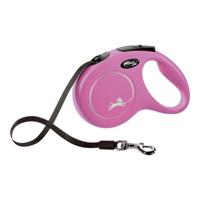 Hondenriem Flexi NEW CLASSIC 5m Roze Maat M
