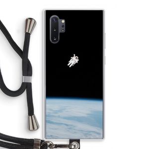 Alone in Space: Samsung Galaxy Note 10 Plus Transparant Hoesje met koord