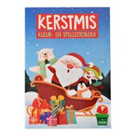 Wins Holland Kleur- en spelletjesboek a4 kerstmis