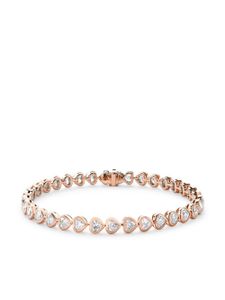 Pragnell bracelet cœur en or rose 18ct serti de diamants