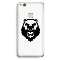 Angry Bear (white): Huawei Ascend P10 Lite Transparant Hoesje