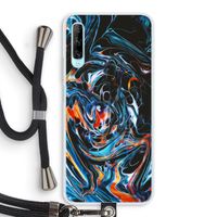 Black Unicorn: Huawei P Smart Pro Transparant Hoesje met koord