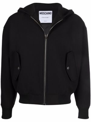 Moschino hoodie à logo appliqué - Noir