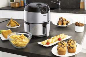 Tefal EY201D Easy Fry Classic+ Airfryer Grillfunctie, Timerfunctie Zilver