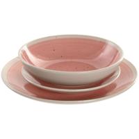 Serviesset Home ESPRIT Wit Roze Keramiek 18 Onderdelen