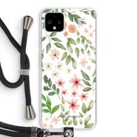 Botanical sweet flower heaven: Pixel 4 XL Transparant Hoesje met koord