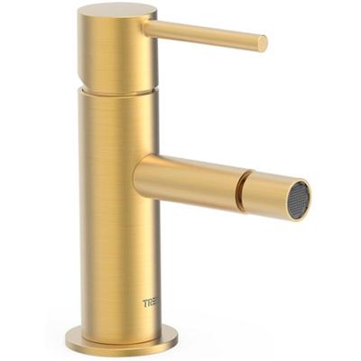 Bidetkraan Tres Study | Opbouw | Mengkraan | 1-hendel | Rond | 24k Goud mat
