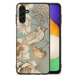 Bloemen Hoesje voor Samsung Galaxy A13 5G | A04s Vintage Bird Flowers