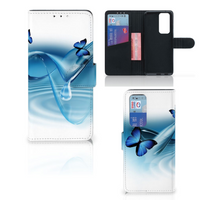 OPPO Find X3 Neo 5G Telefoonhoesje met Pasjes Vlinders