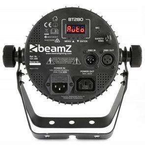 BeamZ BT280 LED flatpar met 7x 10W RGBW_UV LED&apos;s incl. remote