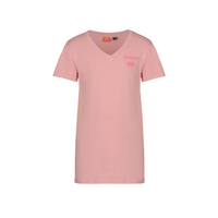Dutch Dream denim Meisjes t-shirt logo - THAMANI  - Roze