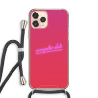 Vice Glow: iPhone 11 Pro Transparant Hoesje met koord Vice Glow: iPhone 11 Pro Transparant Hoesje met koord