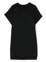 Elisabetta Franchi La Mia Bambina robe en jersey à logo appliqué - Noir - thumbnail