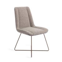 Jesper Home Eetkamerstoel 'Umedo' Cross Rose, kleur Grainy Greige