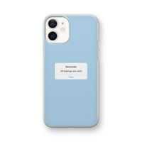 Reminder: iPhone 12 mini Transparant Hoesje