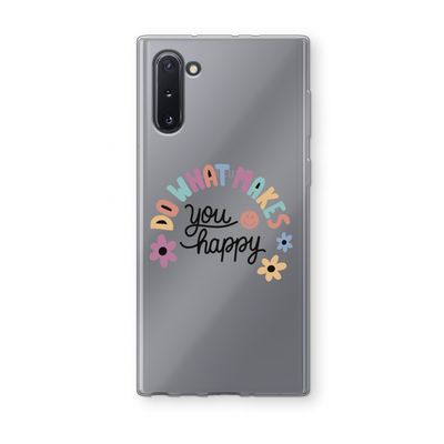 Happy days: Samsung Galaxy Note 10 Transparant Hoesje