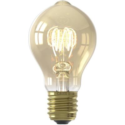 Leen Bakker - LED Filament Standaardlamp Dimbaar - Goud - E27 - 5.5W - 470LM - Glas - Goudkleurig - H10.9 Cm