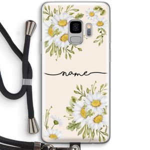 Daisies: Samsung Galaxy S9 Transparant Hoesje met koord