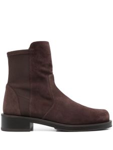 Stuart Weitzman bottines 5050 en daim - Marron